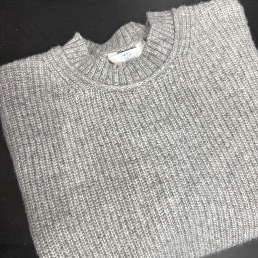 Womens XXL 20 Basic Gray Crewneck Sweater Lightweight Versatile Layer Classic‎